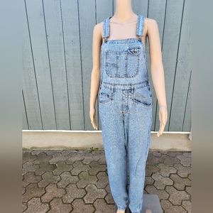 Women Overalls Denim Blue Jeans Vintage St John's Bay - Medium